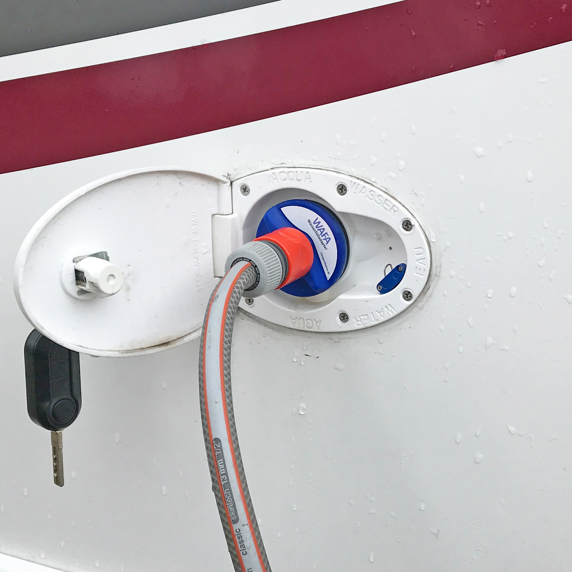 WAFA 2 Wasserfülladapter, Wassertankdeckel für Wohnmobile Giottiline, PLA